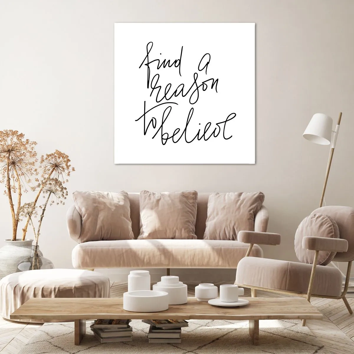 Impression sur toile - Image sur toile - C'est possible - 50x50 cm