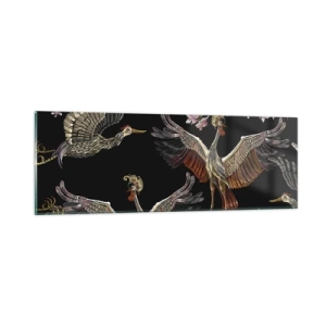 Impression sur verre - Image sur verre - Un oiseau de conte de fées - 90x30 cm
