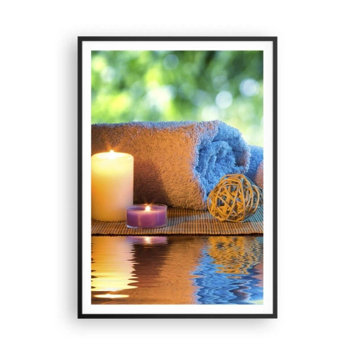 Affiche dans un cadre noir - Poster - Temps pour le corps - 70x100 cm