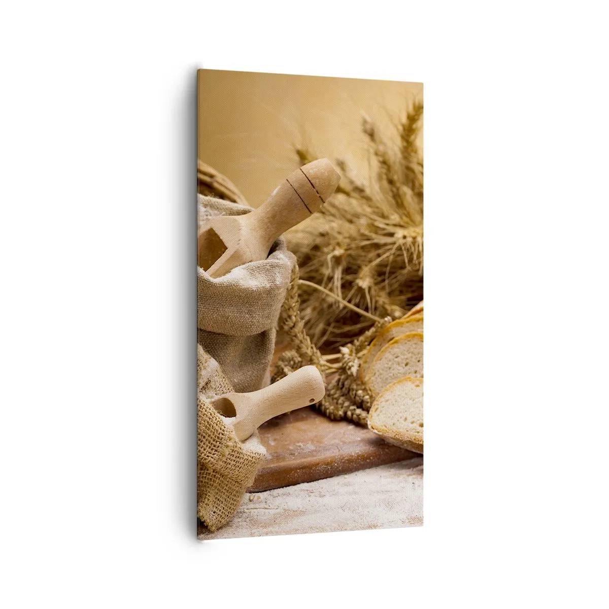 Impression sur toile - Image sur toile - Comment il coupe avec un couteau - 65x120 cm