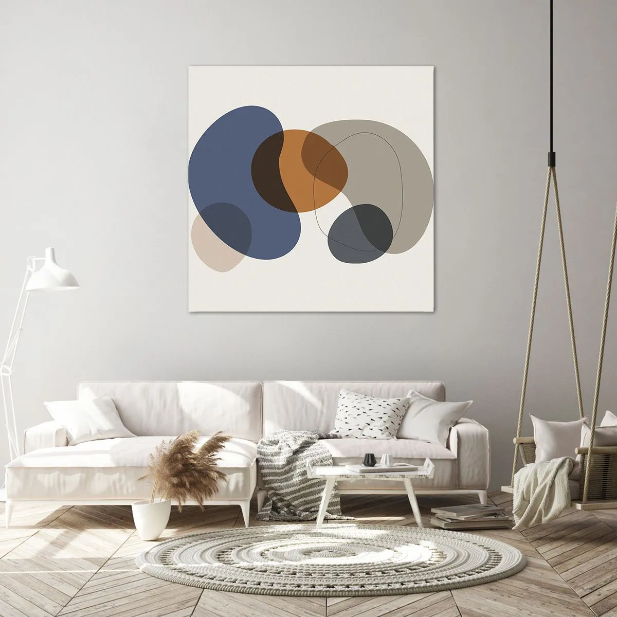 Impression sur toile - Image sur toile - Gouttes de couleur - 60x60 cm