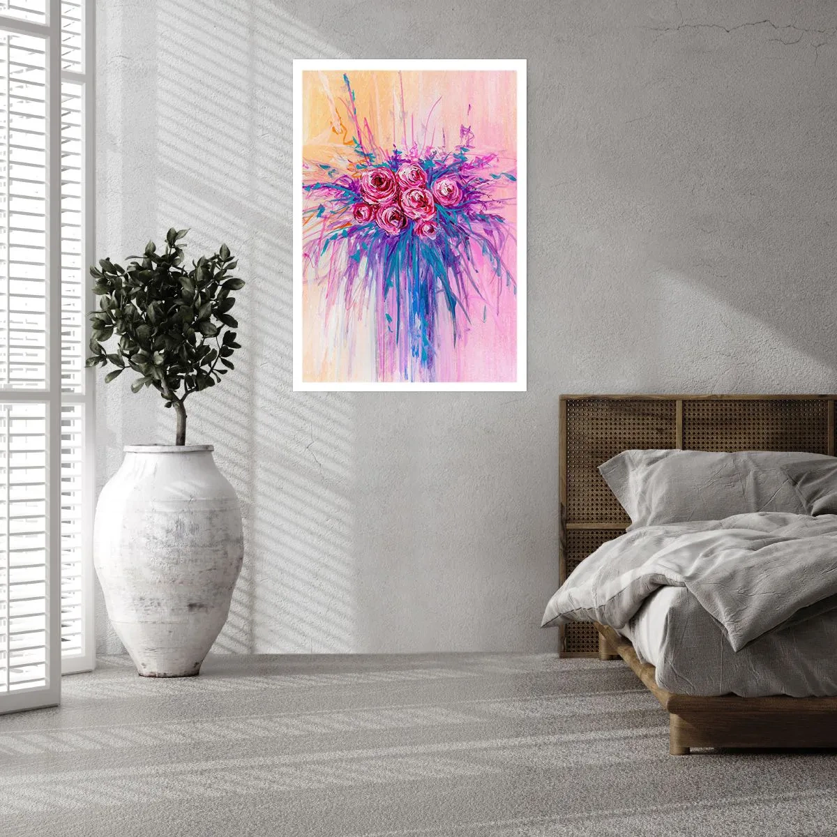 Affiche - Poster - Fontaine aux roses - 40x50 cm