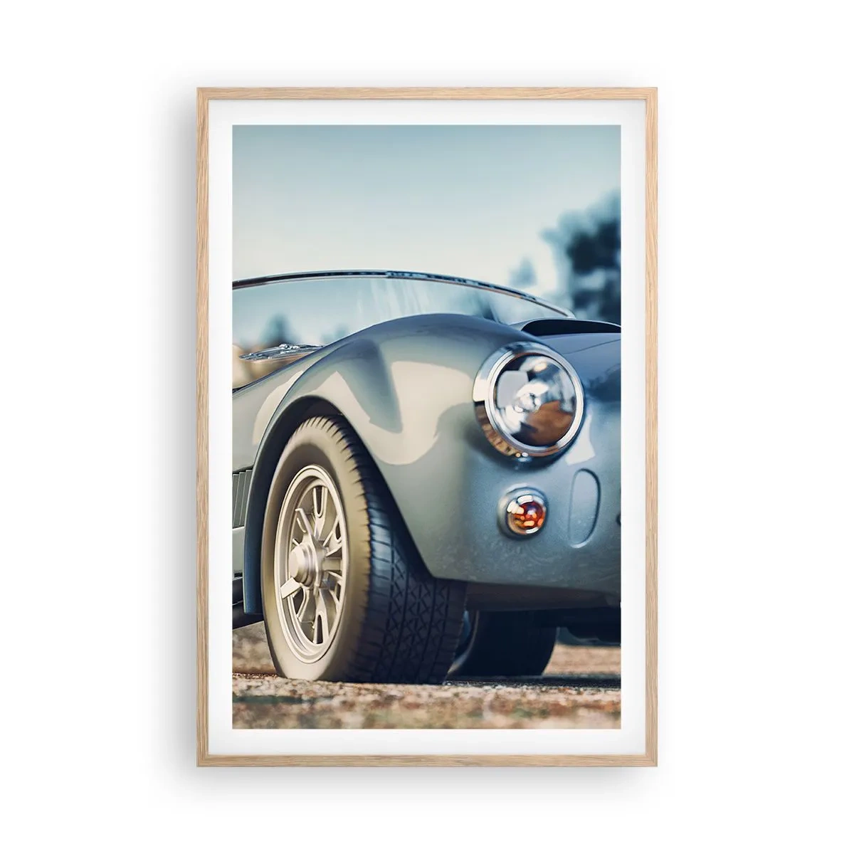 Affiche dans un chêne clair - Poster - Ce qui compte c'est le style - 61x91 cm