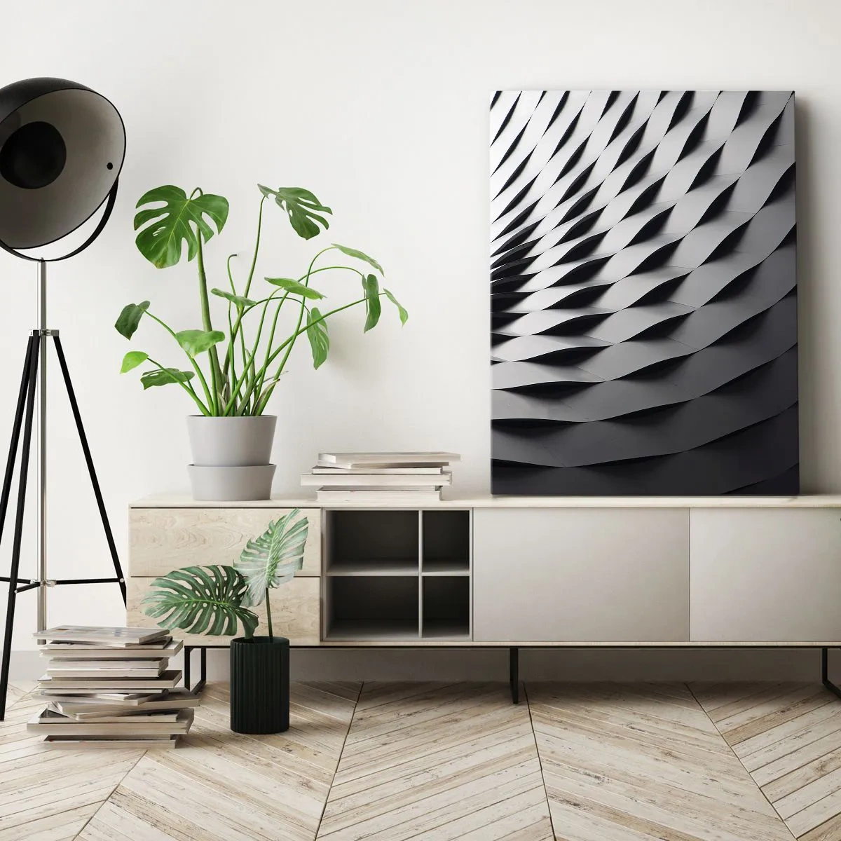 Impression sur toile - Image sur toile - A la surface des vagues - 55x100 cm