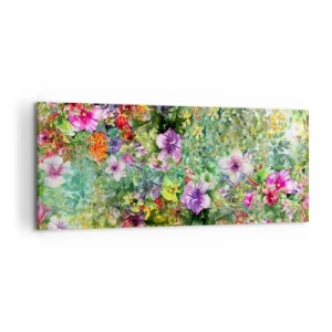 Impression sur toile - Image sur toile - En fleurs pour la perdition - 100x40 cm