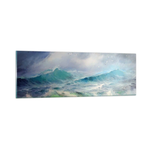 Impression sur verre - Image sur verre - "Le tourbillon hurlait de triomphe..." - 90x30 cm