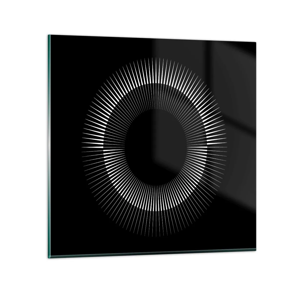 Impression sur verre - Image sur verre - Soleil noir - 40x40 cm