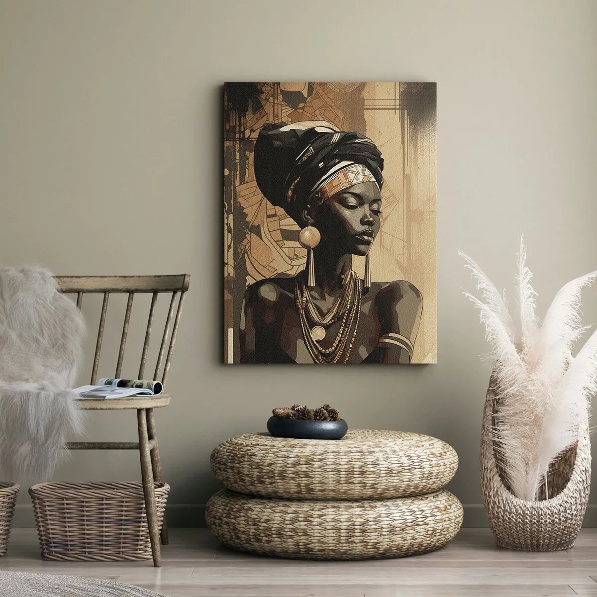 Impression sur toile - Image sur toile - Majesté africaine - 45x80 cm