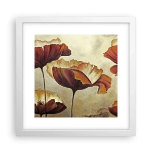 Affiche dans un cadre blanc - Poster - À la lisière des champs - 30x30 cm