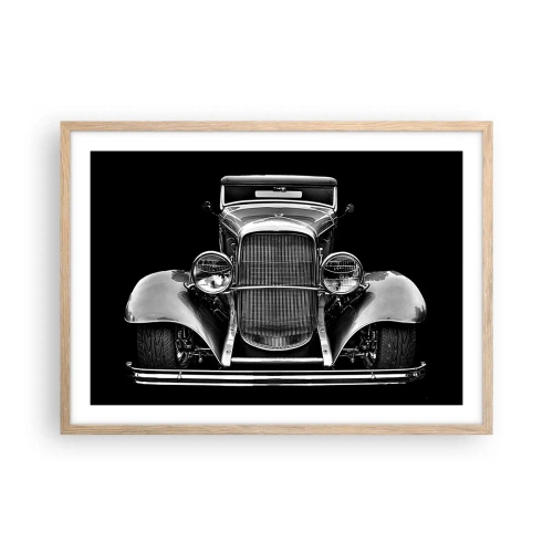 Affiche dans un chêne clair - Poster - Un vrai gentleman - 70x50 cm