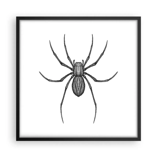 Affiche dans un cadre noir - Poster - Une précision troublante - 50x50 cm