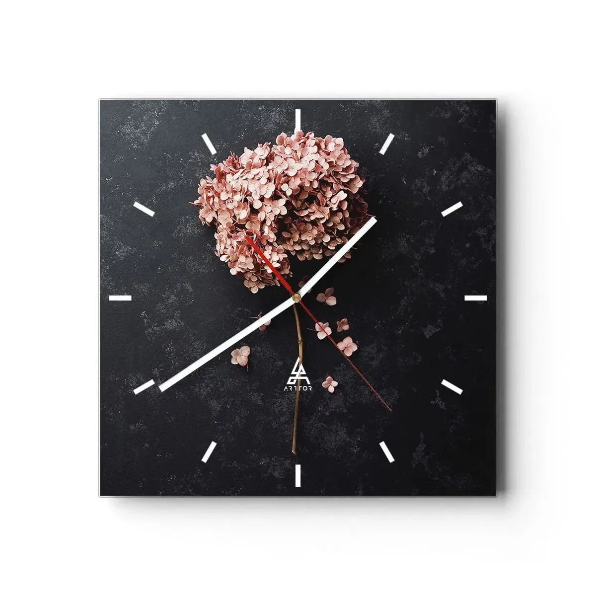 Horloge murale - Pendule murale - Un signe vraiment romantique - 40x40 cm