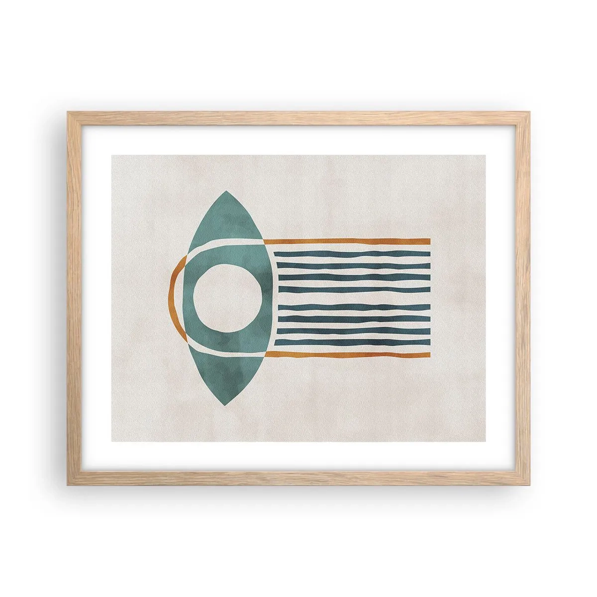 Affiche dans un chêne clair - Poster - Signes et rituels - 50x40 cm