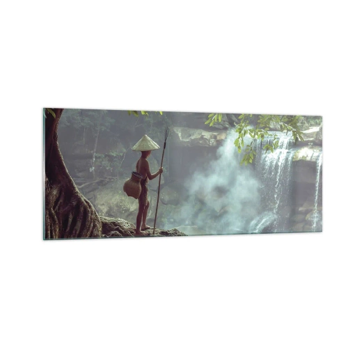 Impression sur verre - Image sur verre - Lier d'amitié avec la nature - 100x40 cm