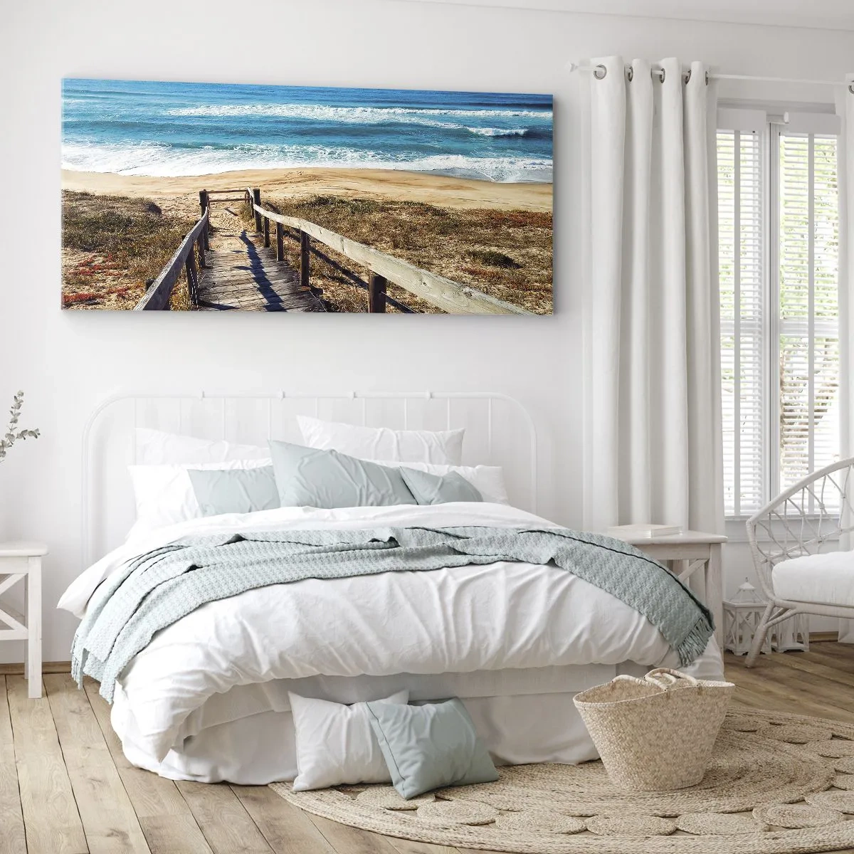 Impression sur toile - Image sur toile - Cours! - 90x30 cm