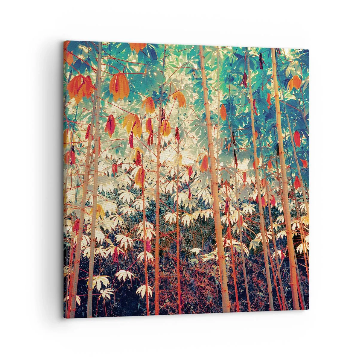 Impression sur toile - Image sur toile - La vie secrète des feuilles - 50x50 cm