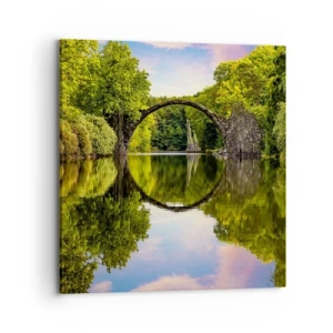 Impression sur toile - Image sur toile - À la jonction de deux mondes - 70x70 cm