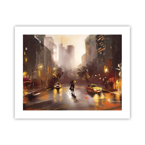Affiche - Poster - Dans les lumières de New-York - 50x40 cm