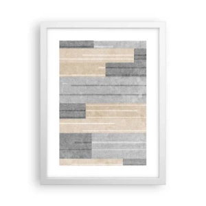 Affiche dans un cadre blanc - Poster - Composition : se tenir droit - 30x40 cm