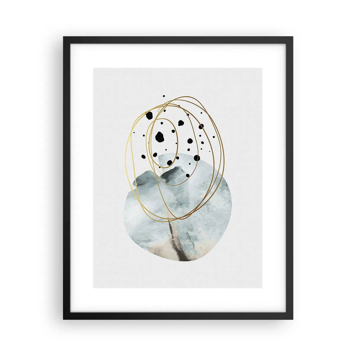 Affiche dans un cadre noir - Poster - Emmêlement de l'espace - 40x50 cm