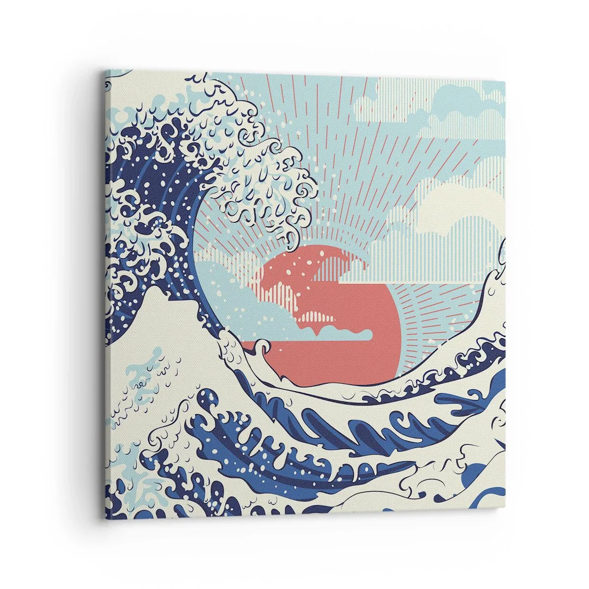 Impression sur toile - Image sur toile - D'une inspiration japonnaise - 70x70 cm