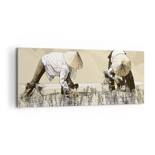 Impression sur toile - Image sur toile - Récolte réussie - 100x40 cm