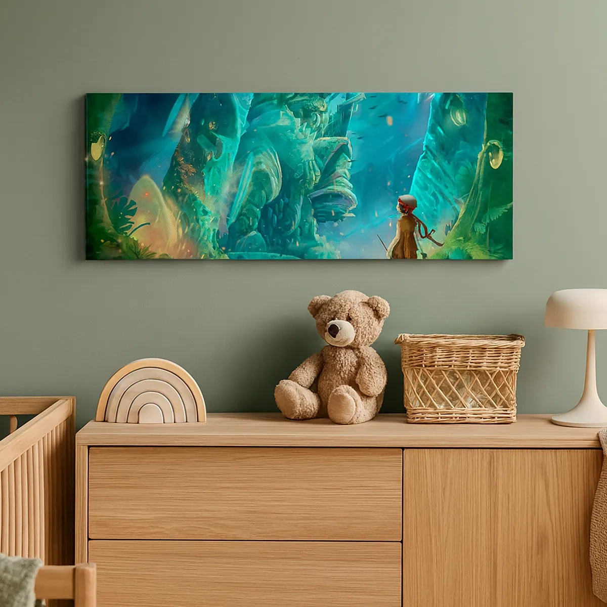 Impression sur toile - Image sur toile - Du grand livre des contes de fées - 30x30 cm