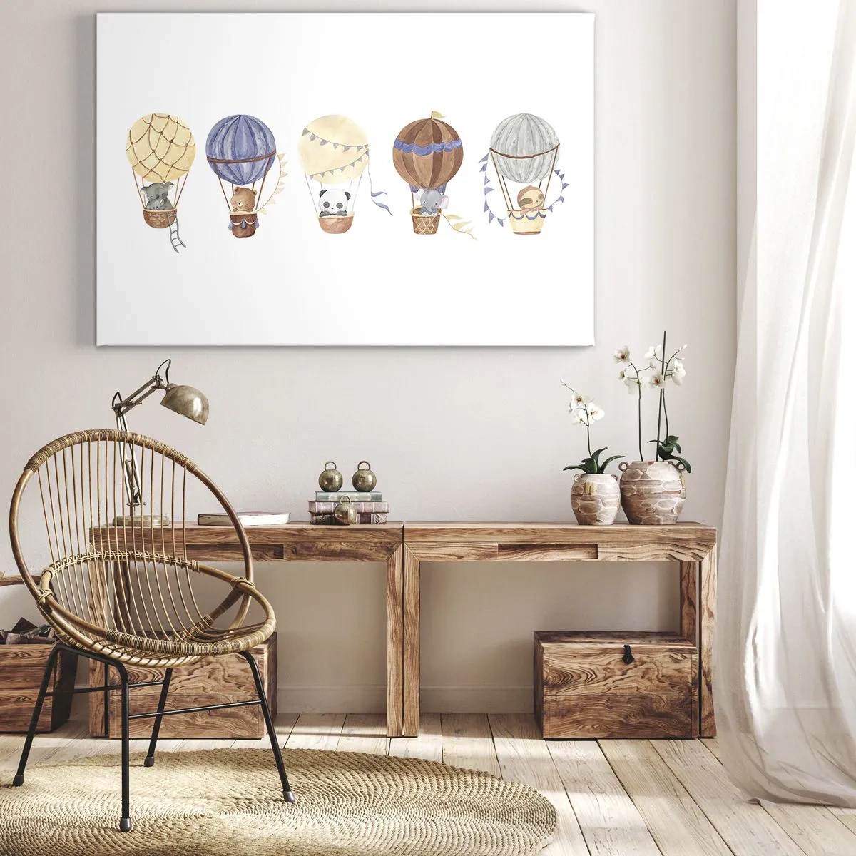 Impression sur toile - Image sur toile - Compagnons de voyage - 70x50 cm