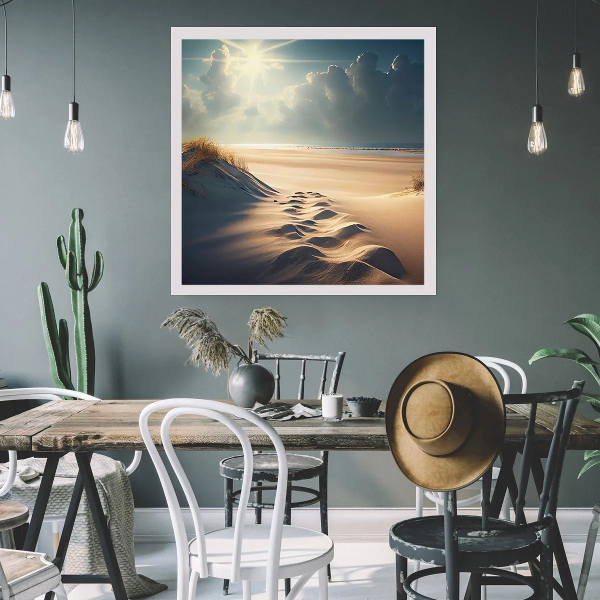 Affiche - Poster - Un paysage apaisant - 50x50 cm