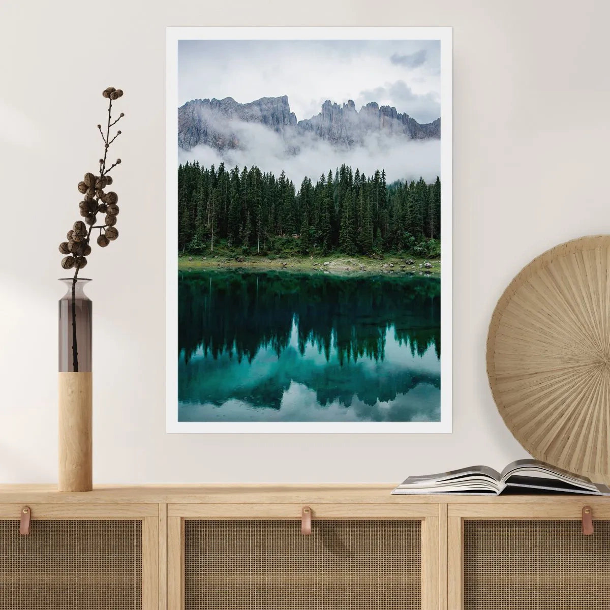 Affiche - Poster - Chut, chut, ne réveillons pas l'eau qui dort - 40x50 cm