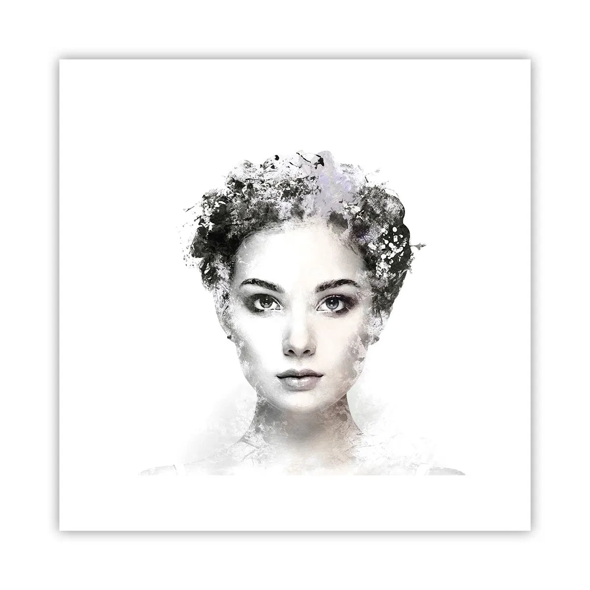 Affiche - Poster - Un portrait extrêmement stylé - 30x30 cm