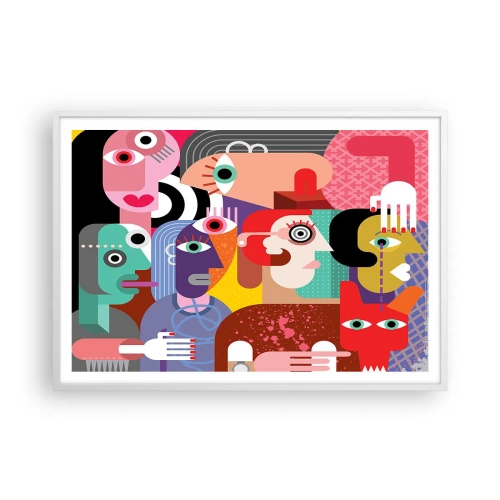 Affiche dans un cadre blanc - Poster - Nous par M. Picasso - 100x70 cm