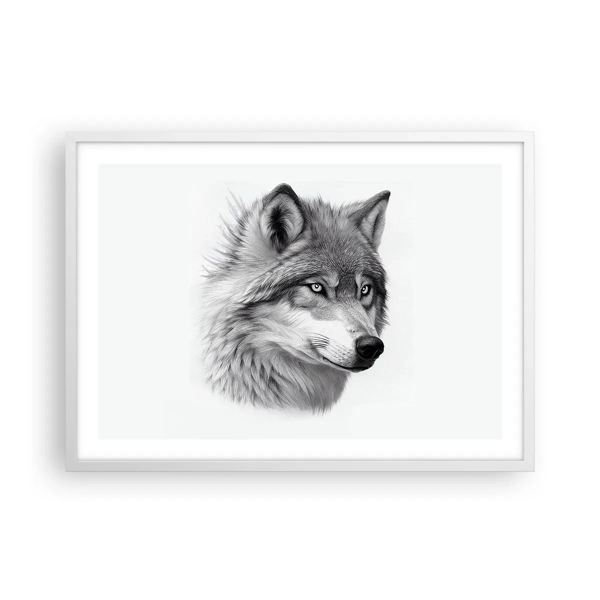 Affiche dans un cadre blanc - Poster - Alpha – sans aucun doute - 70x50 cm