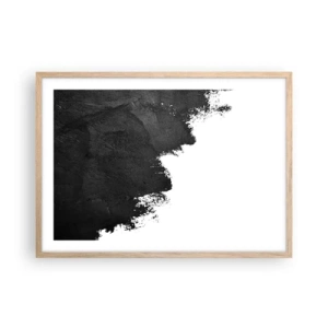 Affiche dans un chêne clair - Poster - Éléments : terre - 70x50 cm