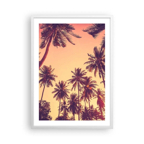 Affiche dans un cadre blanc - Poster - Variation tropicale - 50x70 cm