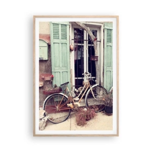 Affiche dans un chêne clair - Poster - Que la province vive - 70x100 cm