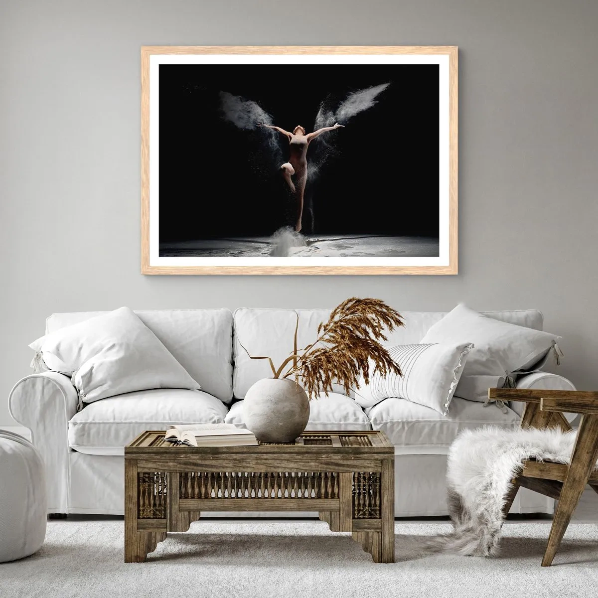 Affiche dans un chêne clair - Poster - Les elfes existent - 70x50 cm