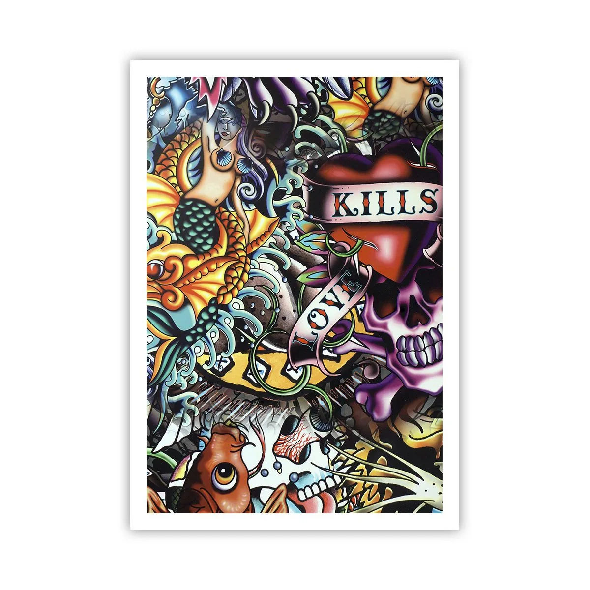 Affiche - Poster - Le rêve du tatoueur - 70x100 cm