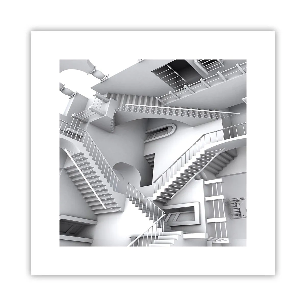 Affiche - Poster - Paradoxes spatiaux - 30x30 cm