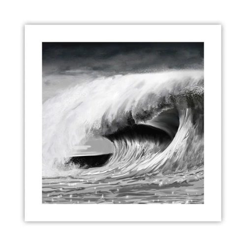 Affiche - Poster - La colère de l'océan - 40x40 cm
