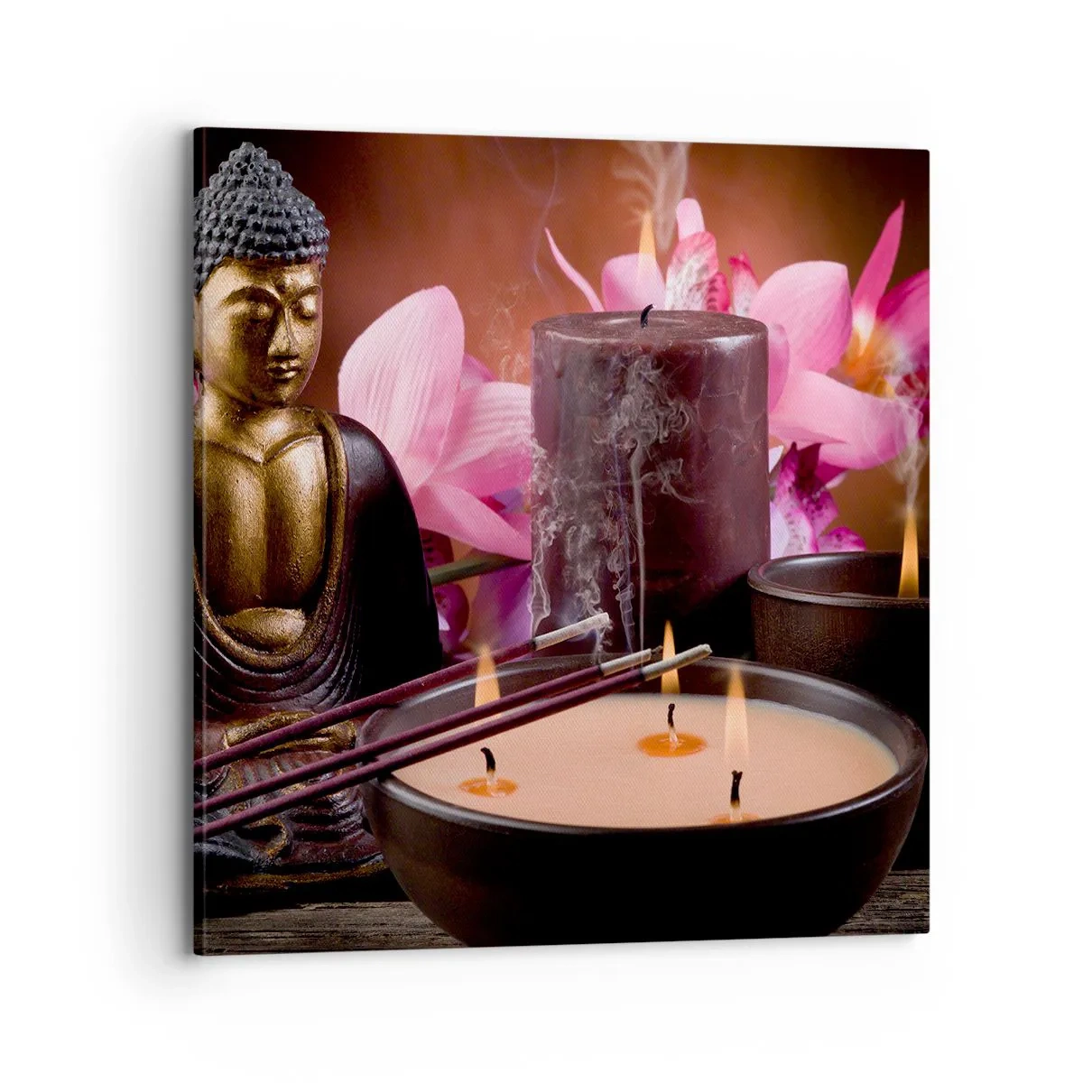 Impression sur toile - Image sur toile - Vider l'esprit, calmer le corps - 70x70 cm