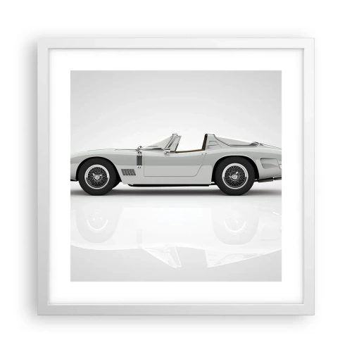 Affiche dans un cadre blanc - Poster - Promesse de plaisir - 40x40 cm