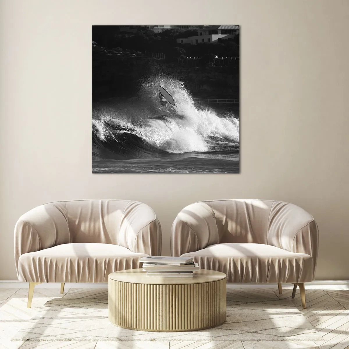 Impression sur verre - Image sur verre - Défi accepté! - 40x40 cm