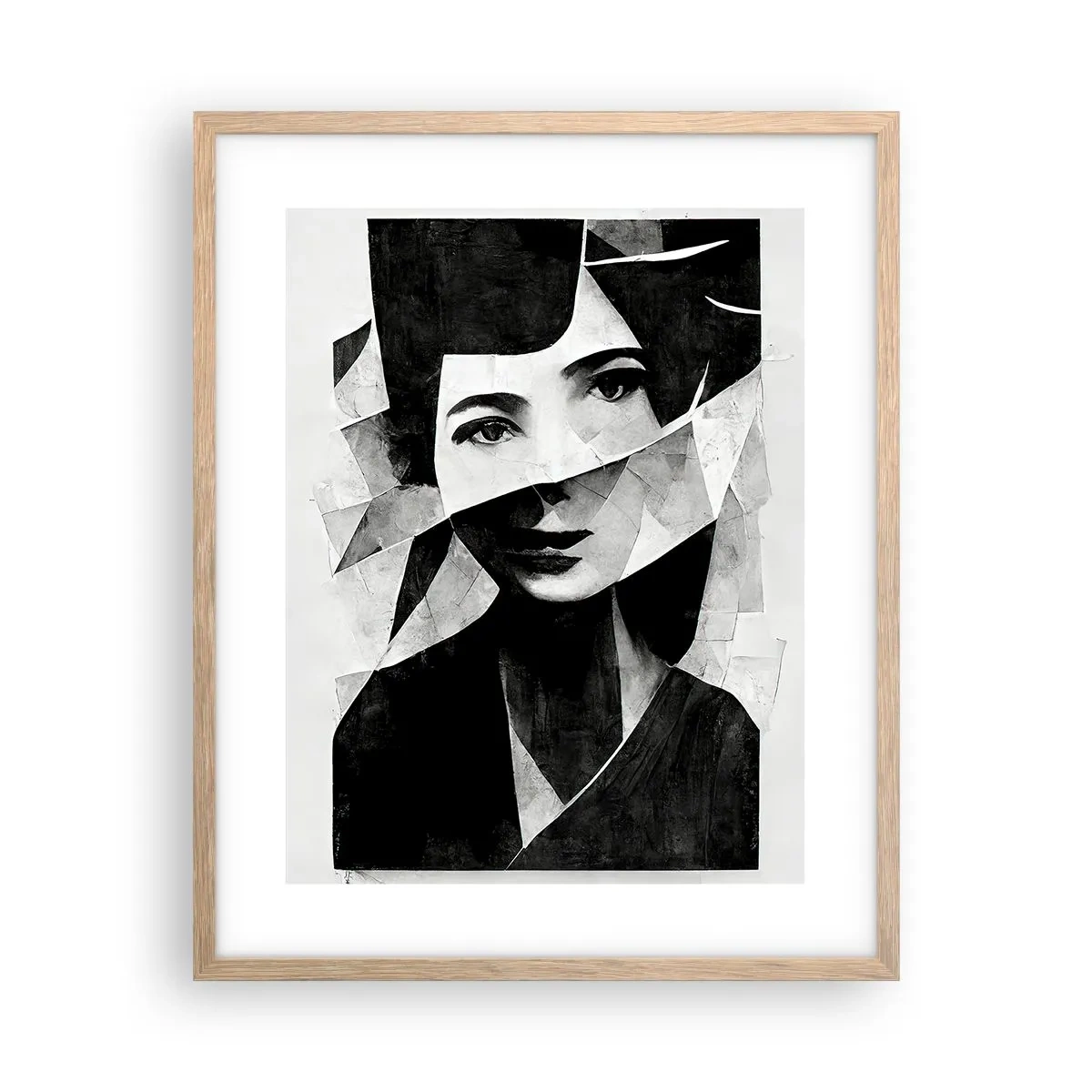 Affiche dans un chêne clair - Poster - Vraiment ce que tu es… - 40x50 cm