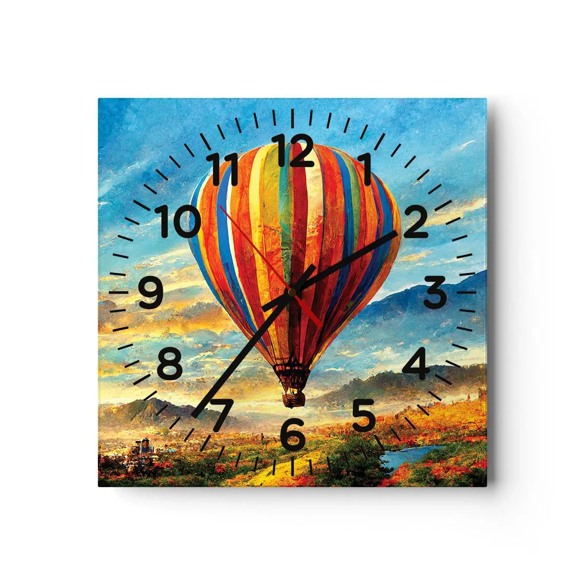 Horloge murale - Pendule murale - Dans le silence on voit mieux - 30x30 cm