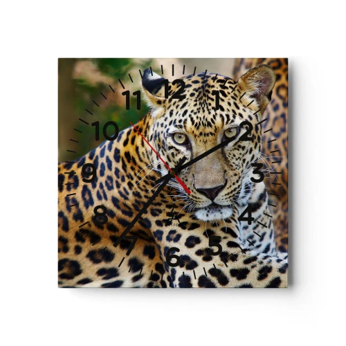 Horloge murale - Pendule murale - Sauvage et calme - 40x40 cm