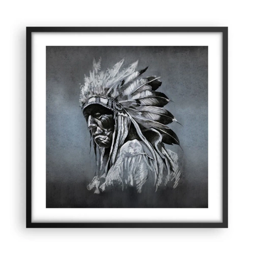 Affiche dans un cadre noir - Poster - Retour aux sources - 50x50 cm