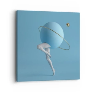 Impression sur toile - Image sur toile - Et les planètes deviennent folles - 40x40 cm