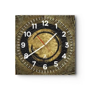 Horloge murale - Pendule murale - Composition glamour - 40x40 cm