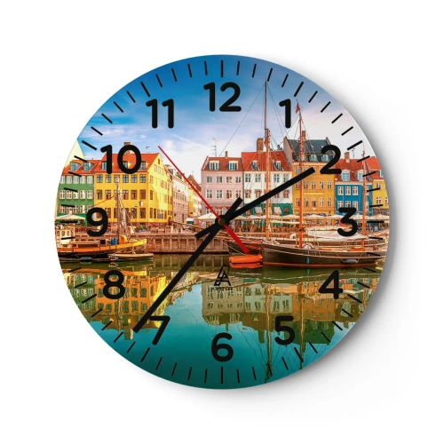 Horloge murale - Pendule murale - Aussi lisse qu'un miroir au-dessus de l'eau - 40x40 cm